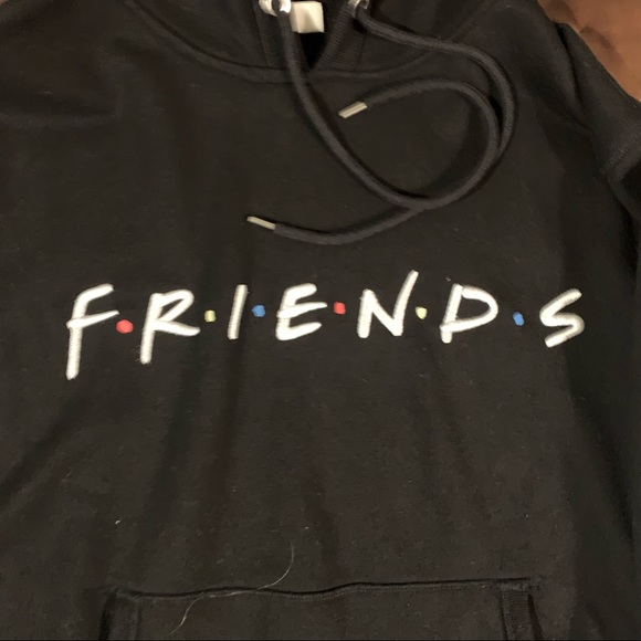Women’s Black FRIENDS hoodie - Size L - Picture 2 of 3